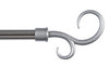 Kenney Satin Nickel Silver Curtain Rod 48 in. L X 84 in. L