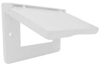 Weatherproof Horizontal GFI Flip Cover, Single Gang, White