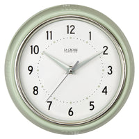 La Crosse Technology 9.5 in. L X 9.5 in. W Indoor Vintage Analog Wall Clock Glass/Plastic Green