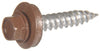 Sheet Metal Self-Piercing Screws, Hex Head, Brown Ceramic Coat, 10 x 1.5-In, 1-Lb.