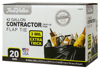 Contractor Trash Bags, 20-Ct., 42-Gallons