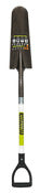 Seymour-Structron 49752 29" Safety Green Fiberglass Handle Spade Point Shovel