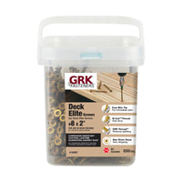 GRK Deck Elite No. 8  x 2 in. L Star Bugle Head Deck Screws 850 pk