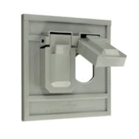 Leviton Rectangle Thermoplastic 1 gang Receptacle Box Cover