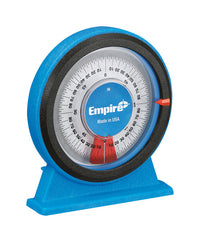 Empire  POLYCAST  5 in. L x 4-1/4 in. W Protractor  360  Blue  1 pc.