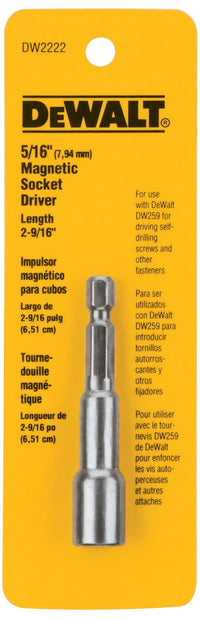 DeWalt 5/16 in. Nut Driver 2-9/16 in. L 1 pc