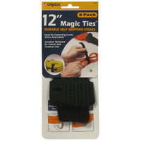 CargoLoc Magic Ties 9/16 in. W X 12 in. L Black Strap 5 lb 8 pk