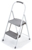 Rubbermaid 37.8 in. H x 16.7 in. W x 2.4 in. D 225 lb. capacity 2 step Steel Folding Step Stool