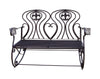 Ll Home Rocker Fleur De Lis Black