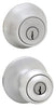 Kwikset Tylo Satin Chrome Deadbolt and Entry Door Knob 1-3/4 in.