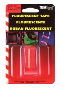 Trim Brite 0.75 in. W X 4 in. L Fluorescent Red Reflective Tape 1 pk