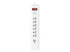 Monster Just Power It Up 6 ft. L 7 outlets Surge Protector White 1080 J