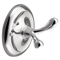 CHROME DOUBLE ROBE HOOK