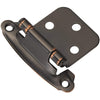 Hickory Hardware P244-OBH 2.630" X 1.936" Oil Rubbed Bronze Surface Self-Closing Flush Hinges 2 Count