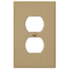 Amerelle Elan Brushed Bronze 2 gang Die-Cast Metal Duplex Wall Plate 1 pk