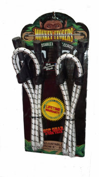 Monkey Fingers White Adjustable Bungee Cord 60 in. L X 3/8 in. T 15 lb 2 pk