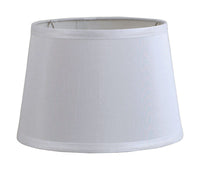 Living Accents  Drum  White  Fabric  Lamp Shade  1 pk