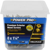 Hillman  Power Pro  No. 8   x 1-1/4 in. L Star  Flat Head Ceramic Coated  Premium Deck Screws  5 lb.