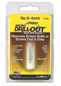 Alden  Grabit Micro  No. 8   M2 HSS  Double Ended Bolt Extractor  1 pk