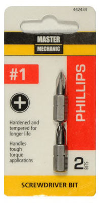 #1 Phillips Insert Bit Tip, 2 Pack (Pack of 6)