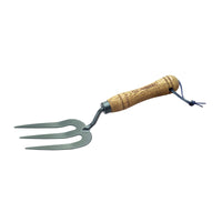 Flexrake 3 Tine Steel Garden Fork 5 in. Wood Handle