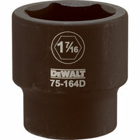 SAE Impact Socket, 6-Point, 3/4-In. Drive, 1-7/16-in.