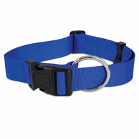 Nylon Dog Collar, Blue, 3/8 x 8-14 In. (Pack of 3)