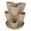 Bloomers Stackable Flower Tower Planter - Sand