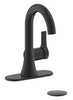 Ultra Faucets Nita Matte Black Single-Hole Bathroom Sink Faucet 4 in.