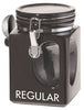 Oggi Corporation 5828.3 40 Oz Black Ez Grip Regular Coffee Canister