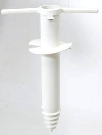 Rio Brands  White  Plastic  Umbrella Base  4 in. W x 12-1/2 in. H