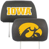 University of Iowa Embroidered Head Rest Cover Set - 2 Pieces