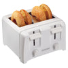 Proctor Silex  Plastic  White  4 Slice  Toaster  7.38 in. H x 11.13 in. W x 10.5 in. D