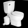 Saniflo SaniBest Pro 2-Piece Single Flush Round Toilet with 1hp Grinder Pump