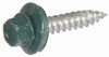 Sheet Metal Self-Piercing Screws, Hex Head, Green Ceramic Coat, 10 x 1.5-In, 1-Lb.