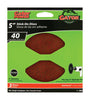 Gator 5 in. Aluminum Oxide Adhesive Sanding Disc 40 Grit Extra Coarse 3 pk