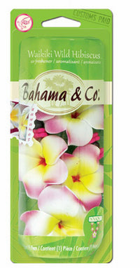 Necklace Air Freshener, Waikiki Wild Hibiscus Scent (Pack of 4)