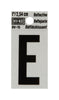 Hy-Ko 1 in. Reflective Black Vinyl Letter E Self-Adhesive 1 pc. (Pack of 10)