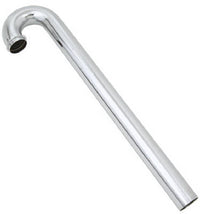 Kitchen Floor Drain Tube, Chrome-Plated Brass, 1.5-In.OD Tube x 19.75-In.