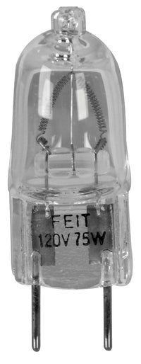 Feit Electric BPQ75/G8 75 Watt Halogen Clear G8 Base 120 Volt