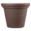 Akro-Mils Terrazzo 20 in.   H X 24 in.   D Plastic Bottom-Channel Planter Chocolate