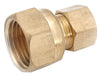 Amc 750097-0604 3/8" X 1/4" Brass Lead Free Compression Adapter