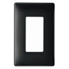 Legrand Radiant Black 1 gang Polycarbonate Screwless Wall Plate 1 each