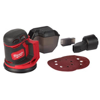 Milwaukee  M18  5 in. Cordless  Random Orbit Sander  Kit  18 volt 12000 opm Red