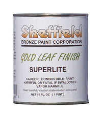 Sheffield Gloss Superlite Gold Gold Leaf Finish Exterior and Interior 672 g/L 16 oz (Pack of 12).