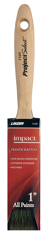 Linzer Products 1125-0100 1" Polyester Impact™ Varnish & Wall Paint Brush