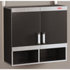 Rubbermaid Black/Silver Powder Coat Metal/Wood Wall Cabinet 28 H x 29.84 W x 12.6 D in.