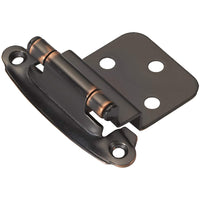 Hickory Hardware 2.2 in. W X 2.6 in. L Oil Rubbed Bronze Steel Self-Closing Hinge 2 pk (Pack of 10)