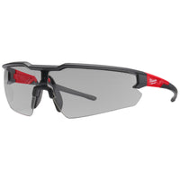 Milwaukee Anti-Fog Safety Glasses Gray Lens Black/Red Frame