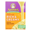 Annies Homegrown Macaroni Dinner - Creamy Deluxe - Shells and Real Aged Cheddar Sauce - 11 oz - case of 12